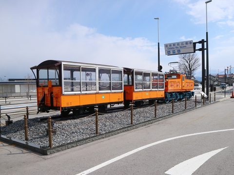 トロッコ電車のモニュメント