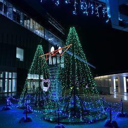 黒部宇奈月温泉駅開業1000日メモリアルイルミネーション 「煌めき2018」