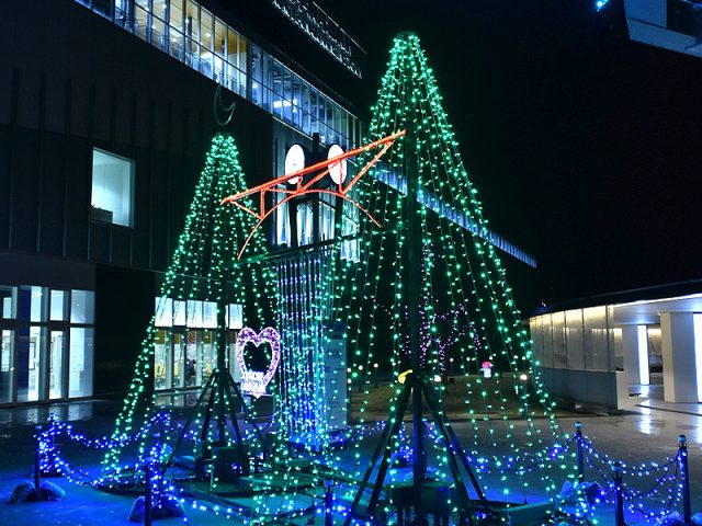 黒部宇奈月温泉駅開業1000日メモリアルイルミネーション 「煌めき2018」