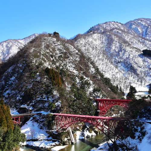 冬の宇奈月温泉